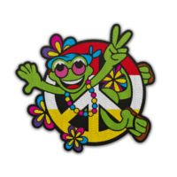Embleem Hippie