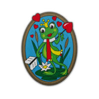 Embleem Kikker Met Pijl